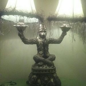 Grass shades monkey  lamp